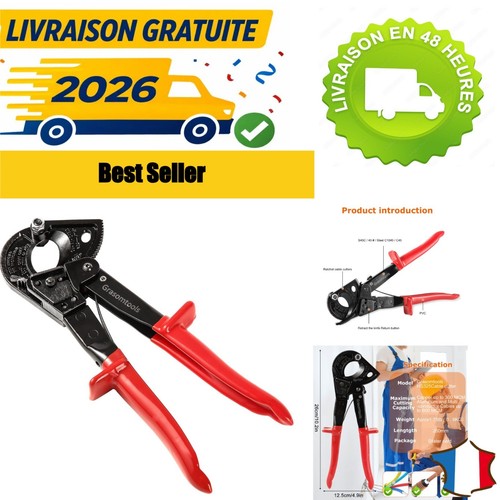 Coupe câble cliquet 240 - coupe-câble,