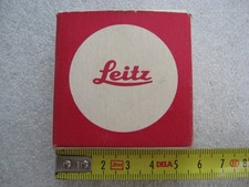 Leica Leitz : filtre UV dans