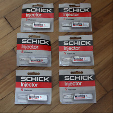 Original SCHICK INJECTOR Pack 5 Lames PLATINIUM Lot Cartouches de Rasoir VINTAGE