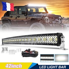 540W 42" Barre à LED Courbés phare de travail Rampe Feux offroad 12/24V ATV Auto