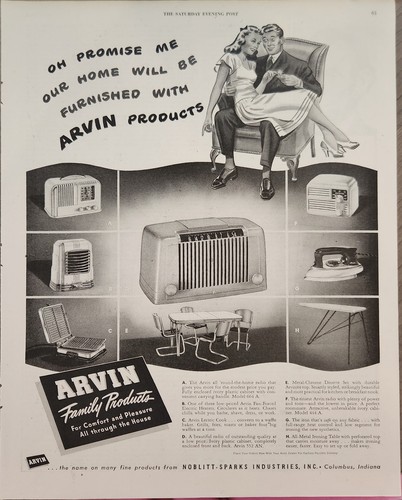 1947 arvin family products - family,