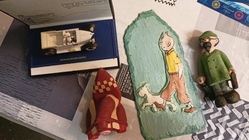 Figurines tintin voiture - tintin,