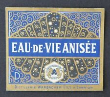 Ancienne étiquette EAU DE VIE