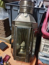 Lanterne À Pétrole De Cabine De Bateau Laiton Et Verre Lime House London