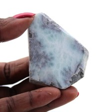 Plaque larimar semi-poli 45gr 50mm République dominicaine