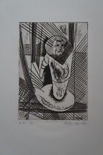 Gravure E.A    COMPOSITION  1982  Signé  ATILA BIRO (1931-1987)