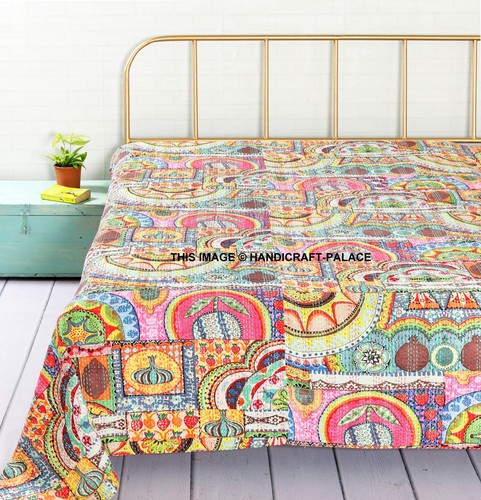 Patchwork kantha quilt - kantha,