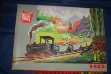 JOUEF HOe COFFRET DECAUVILLE V01 TRAIN ELECTRIQUE LOCOMOTIVE STEATITE WAGON