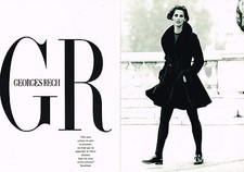 PUBLICITE ADVERTISING 084  1990  GEORGES RECH  ( 2p)  haute couture
