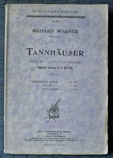 Richard Wagner - Tannhäuser - Opéra en 3 actes et 4 tableaux