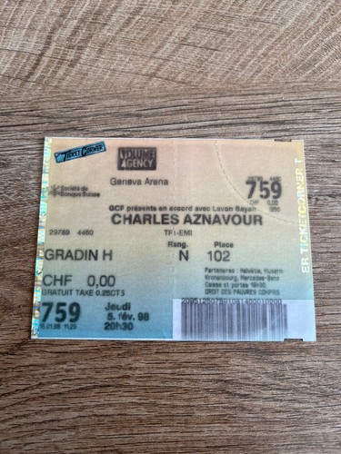 Billet concert n114 - billet,