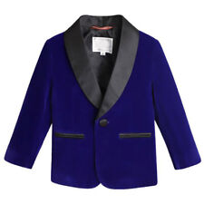 Enfants Garçon Velours Costume Blazer Veste Manches Longues Mariage Performance