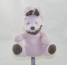 Peluche mon ami Teddy lapin NICOTOY SIMBA TOYS rose bandana marron 18 cm (VI)