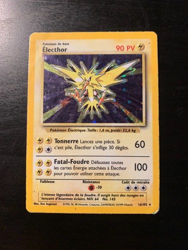 Carte pokémon electhor - pokémon, :