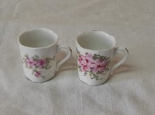 Objets déco miniatures 2 Tasses en Porcelaine " Dinette "