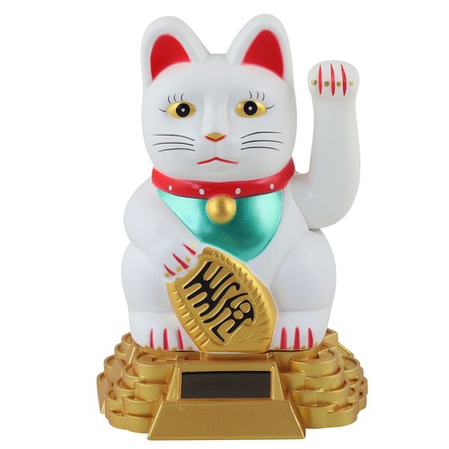 Chat chanceux signe porte
