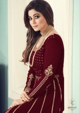 Robe De Soirée Anarkali Indienne Bollywood Pour Mariée Pakistanaise