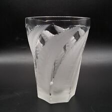 Grand verre à orangeade en cristal moulé dépoli Hespérides René Lalique Art Déco