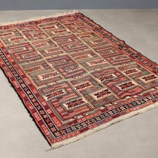 Tapis Ancien Asiatique Coton