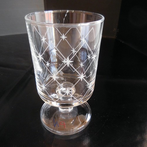 Verre pied table récipient - à,