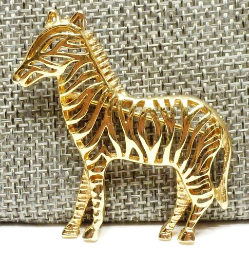 A49 pretty gold tone zebra - a49),