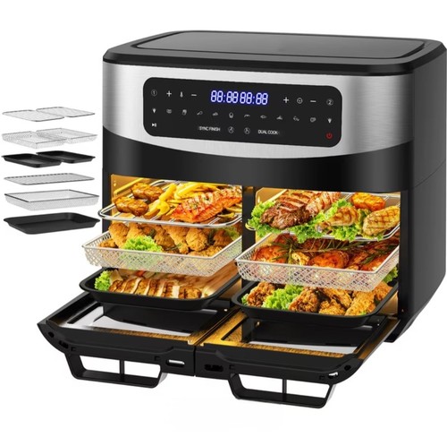 Friteuse air chaud double - friteuse,
