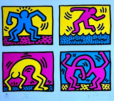 Keith Haring Lithographie COA