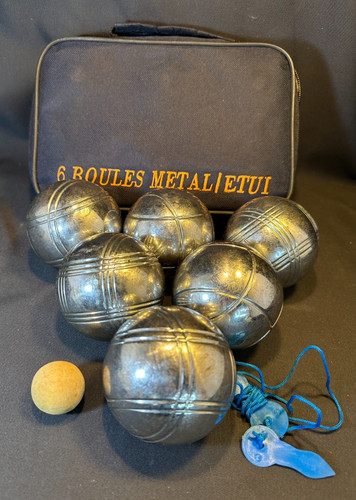 Chrome steel boules set - boules, /
