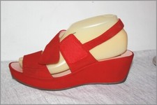 PIERRE CARDIN Sandales Compensées à Scratchs Velours 39 BE