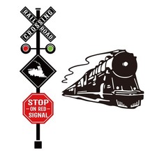 Train Vinyle Stickers Muraux