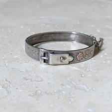Bracelet Ancien Argent Massif