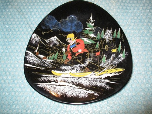 Assiette faïence noire - assiette, en