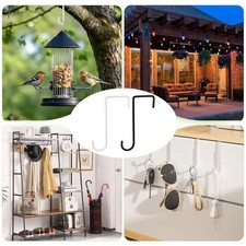 Lot de 8 crochets de patio ?? suspendre pour mangeoires ?? oiseaux plantes et ja