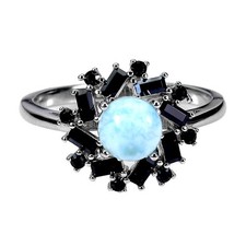 925 Bague en Argent Rond