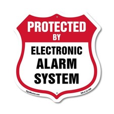 Security Alarm Shield Sign
