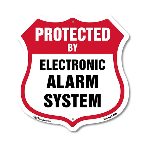 Security alarm shield - security, sign