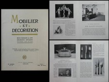 MOBILIER ET DECORATION AVRIL 1926 ROBERT MALLET STEVENS, LAPPARRA, BING GRÖNDAHL