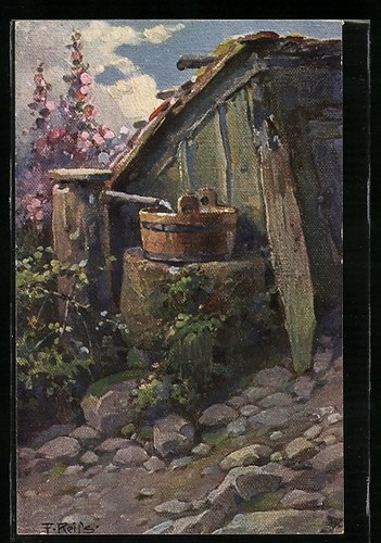 Carte postale artiste - carte, fritz