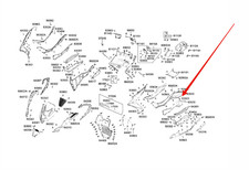 Cache carénage gauche Kymco