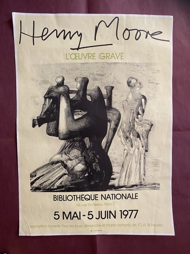 Affiche originale henry moore - affiche,