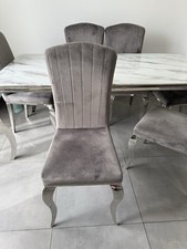 tectake Brandenburg Lot de 6 Chaises et Table à Manger - Blanc (402840)