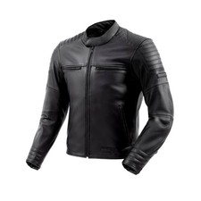 Veste Moto Homme En Cuir REBELHORN HUNTER II Noire