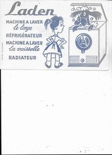 BUVARD NEUF  MACHINE A LAVER LADEN