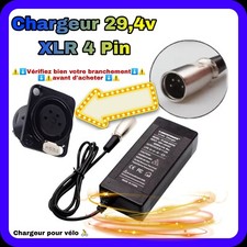 chargeur 29,4v XLR 4 PIN pour batterie 24v - 4 broches pour vélo électrique rond