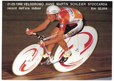 Cyclisme - Francesco MOSER - Record de l'heure 1988 à Stuttgart
