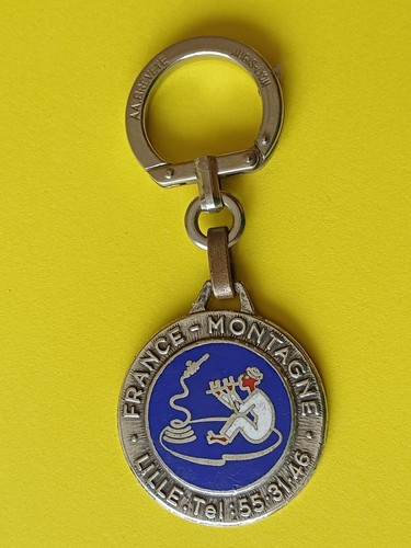 Porte clé métal émaillé