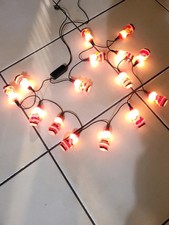 🎅 Ancienne guirlande électrique lumineuse Père Noël Décoration Déco Vintage 🎅