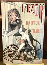 Objet ancien plaque tôle