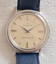 Montre Eterna Matic Centenaire 61 acier avec boucle siglée