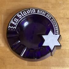 cendrier Vide Poche Bleu La slavià Bière Des Gourmets 13c2,5 H Vintage 